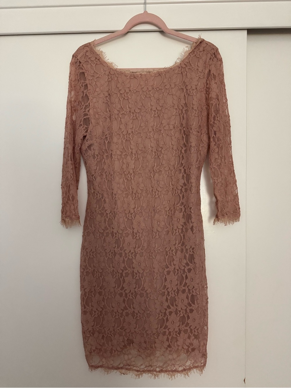Nwt Boston Proper Lace Sheath Dress Tea Rose Size 14